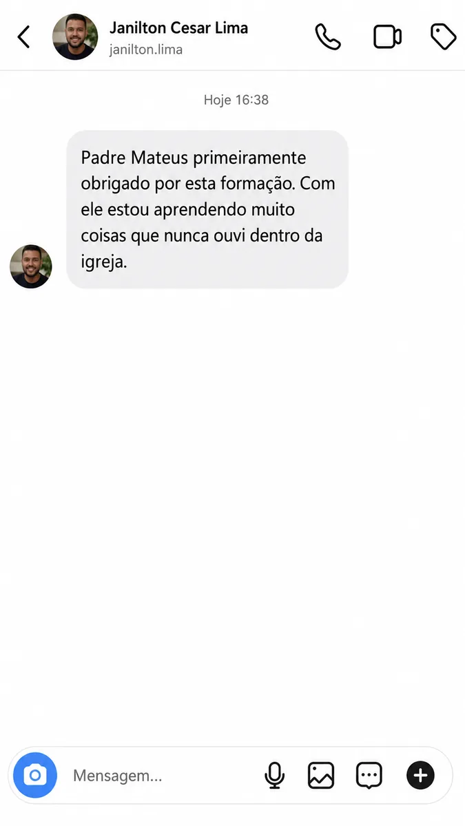 Depoimento de Janilton Cesar Lima sobre a formação